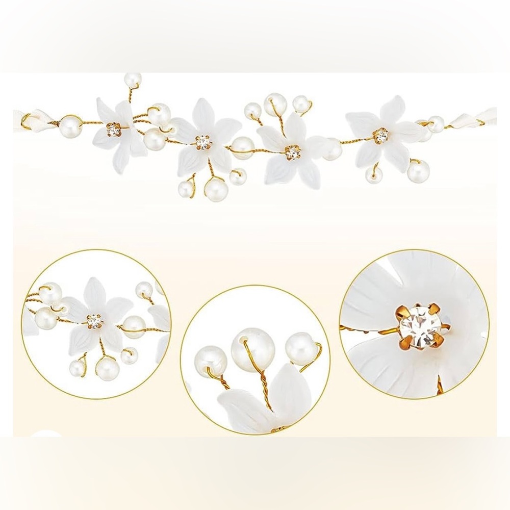 Set of 2 wedding flower wrist corsages